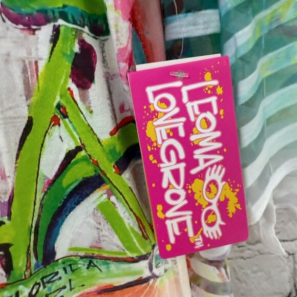 Leoma Lovegrove Sheer Poncho and Tank Set Small Multicolor Womens Top Artsy NWT - Picture 11 of 14